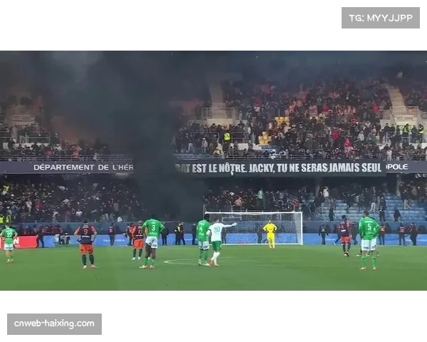 蒙彼利埃客场球迷与安保人员发生短暂冲突，比赛中断五分钟